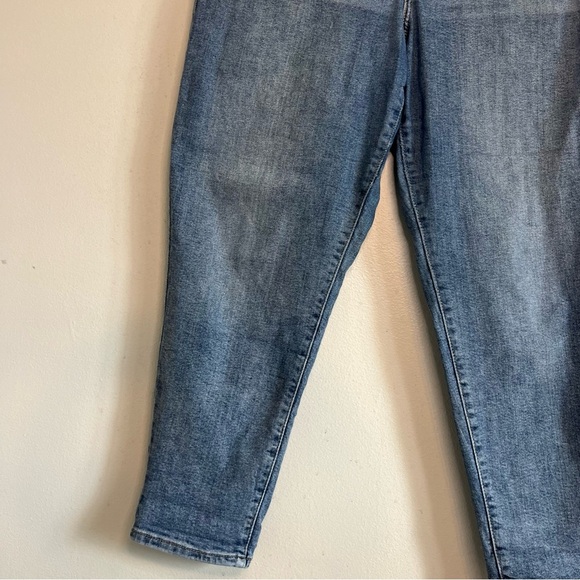 Levi's Silver Tab Mom Jeans Baggy High Rise Ankle Sz 32x27 Wasit 32 Light Wash - Picture 2 of 13